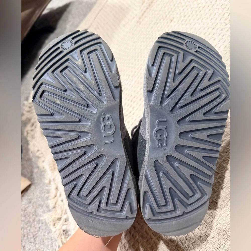 UGG Kids Charcoal Gray Boots
